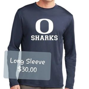 Oasis Sharks Long Sleeve Dry Fit Blue