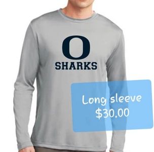 Oasis Sharks Long Sleeve Dry Fit Gray