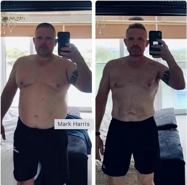 Mark's before and afters! Ringwood personal trainer.