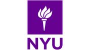 NYU logo with a torch symbol on a purple background.
Larry taught at NYU