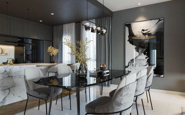 Luxe Marble and Gold Bangkok furniture packages