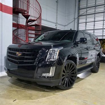 2022 Cadillac Escalade, luxury SUV in CM Global's Bay Area chauffeur fleet.