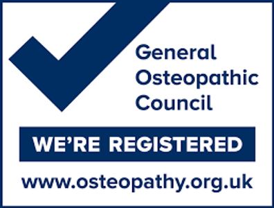 We're Registered with the General Osteopathic Council
