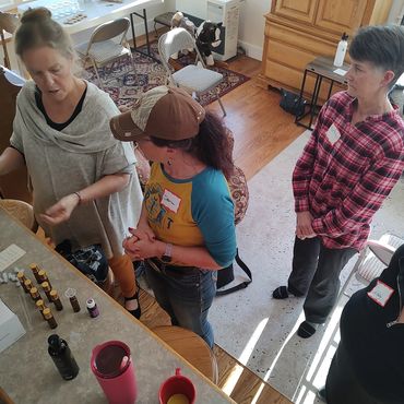 aromatherapy workshop in action