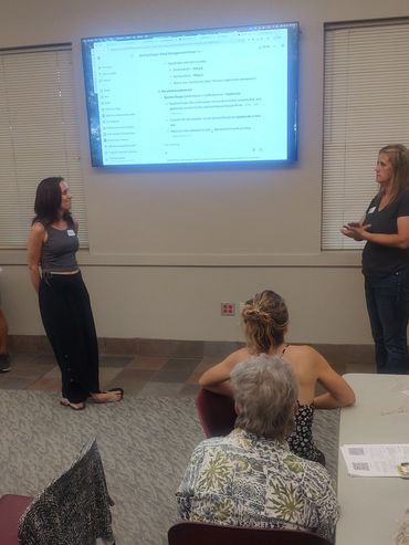 weed management workshop in progress