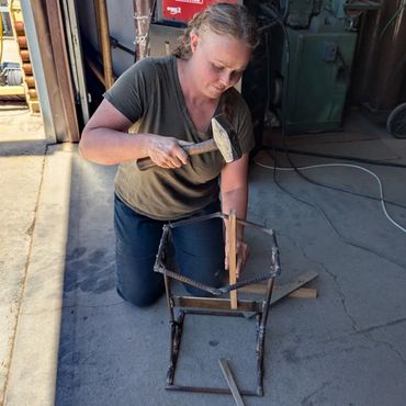 welding workshop in progress