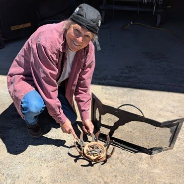 welding workshop in progress