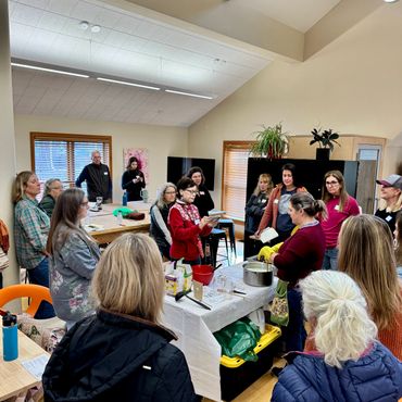 Farm cheese workshop in progress