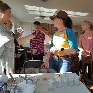 aromatherapy workshop in action