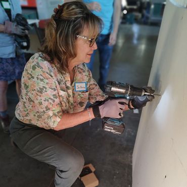 Handyman workshop in progress