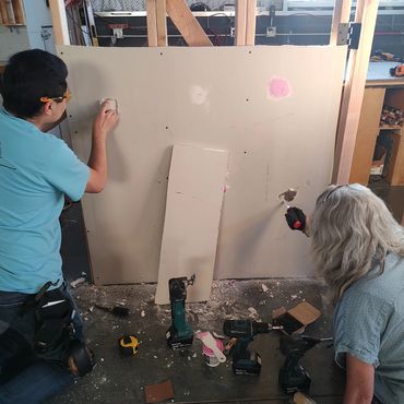 Handyman workshop in progress