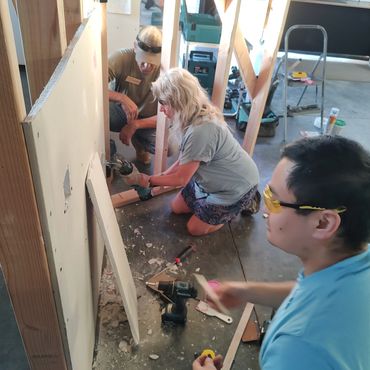 Handyman workshop in progress