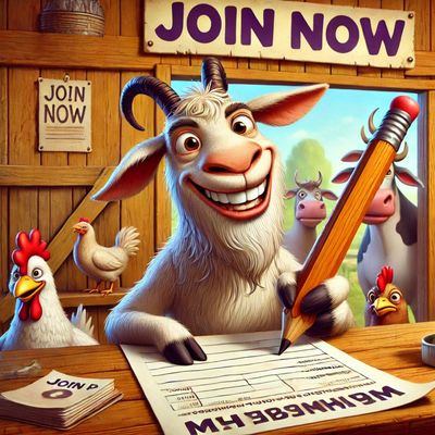 animals signing up for membership