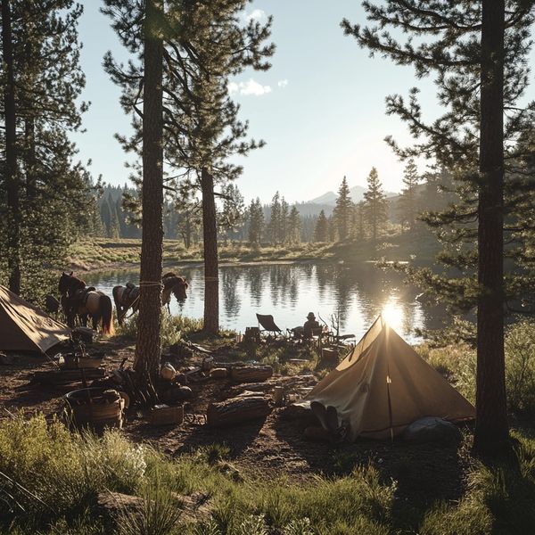 welcoming campsite