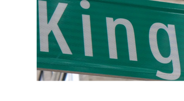 King St. sign for a Kingart page