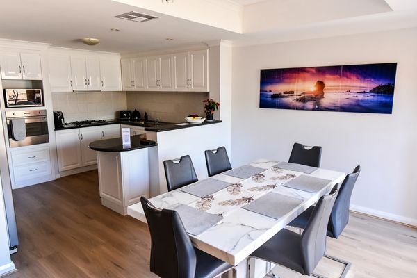Dining area attached to kitchen