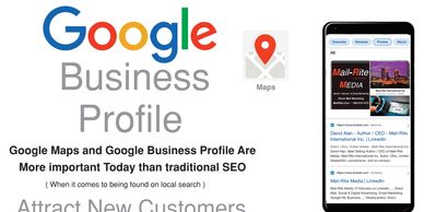  google business profile in large letters. says google maps and google business profile are more imp