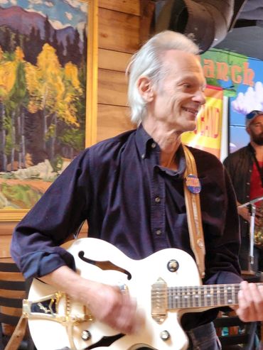 Barry Spaeth with his guitar
