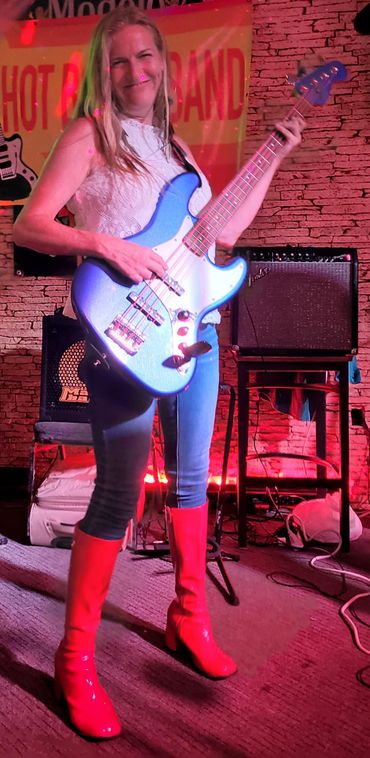 Christina Van Camp and her bass