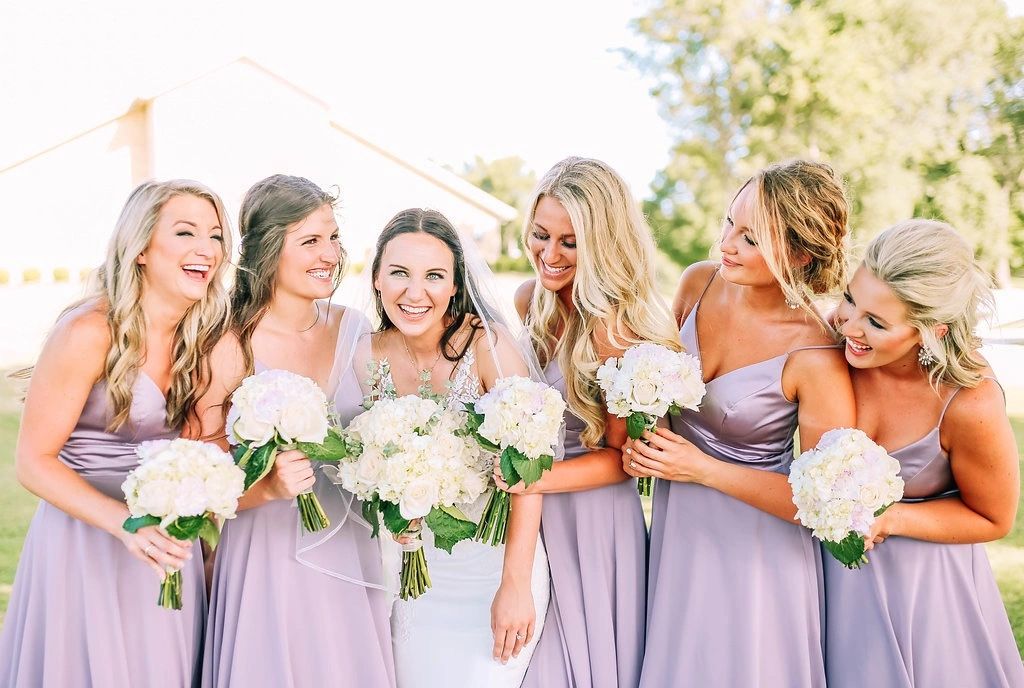 light purple wedding dress