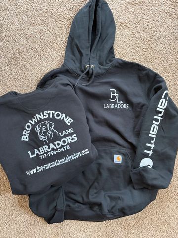 Carhartt Hoodie with logo
front and back