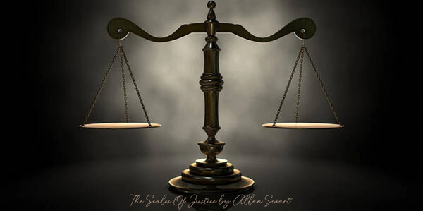 A classic bronze balance scale symbolizing justice and fairness.