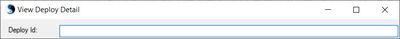 View Deploy Details GUI