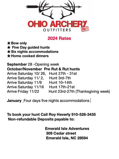 Ohio's top rated archery deer and turkey hunting outfitter offering guided and do it yourself hunts