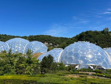 Eden Project, a former clay pit in Cornwall has been turned into a fascinating domed scientific wond