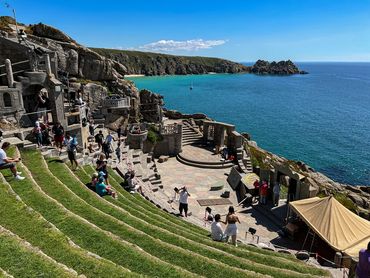 The amazing Minack Theatre, carved into the cliffs above the Atlantic Ocean. 