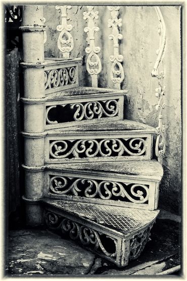 "Spiral Staircase".  Beautiful to look at, probably not a wise decision to step on this.