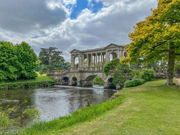 The classic bridge at Wilton House, home of the Earl of Pembroke and his family.