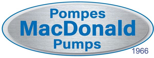 Logo de Pompes MacDonald fond métal.