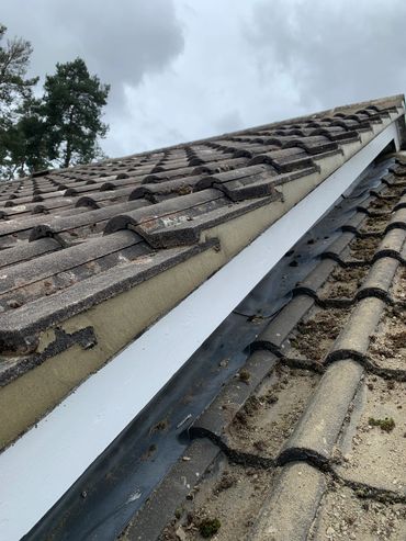 Verge redone using remix roofing specific mortar mix