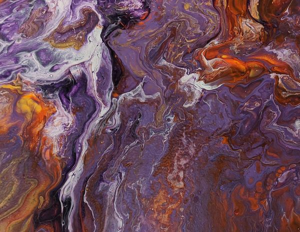 Fluid abstract acrylic pouring artwork by derrick r kearney shamanic innovations