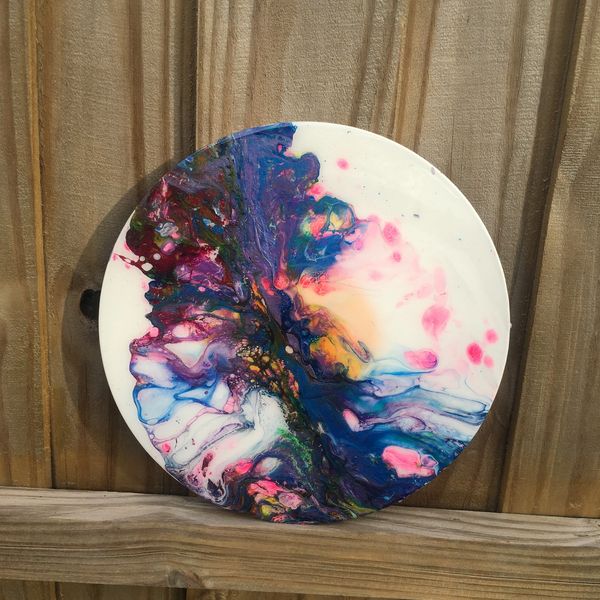 Dream State - 12" vinyl record - acrylic paint - resin coating