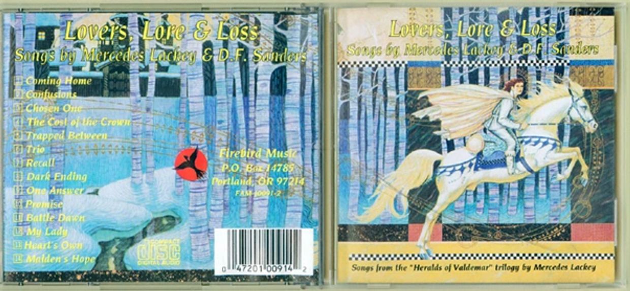 Album cover of "Lovers, Lore & Loss" by Mercedes Lackey & D.F. Sanders.