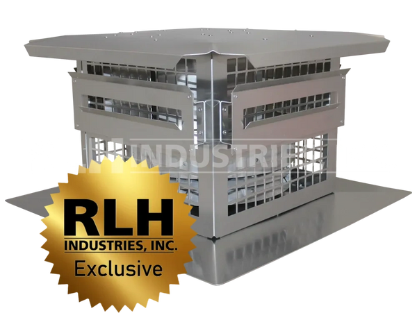 RLH industries homestyle direct vent positive pressure termination co-linear collinear cap high wind