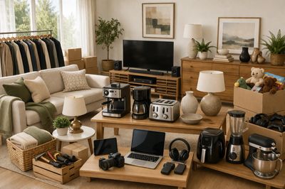 home furniture and decor sold through online auction in Houston Texas liquidation sale items