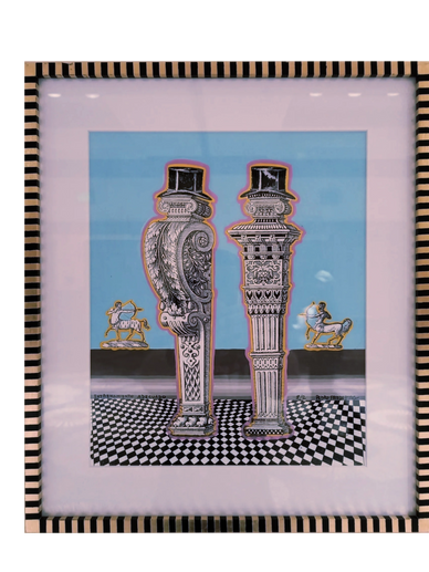 Title: Entrenamiento adecuado
Date: 2017
Technique: Acrylic and ink on museum board in artist frame
