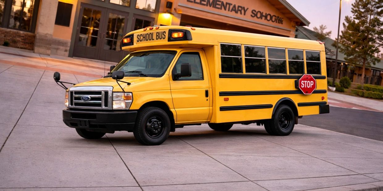 TYPE A Electric School Bus.