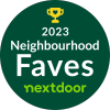 2023 Neighbourhood Faves badge by Nextdoor.
