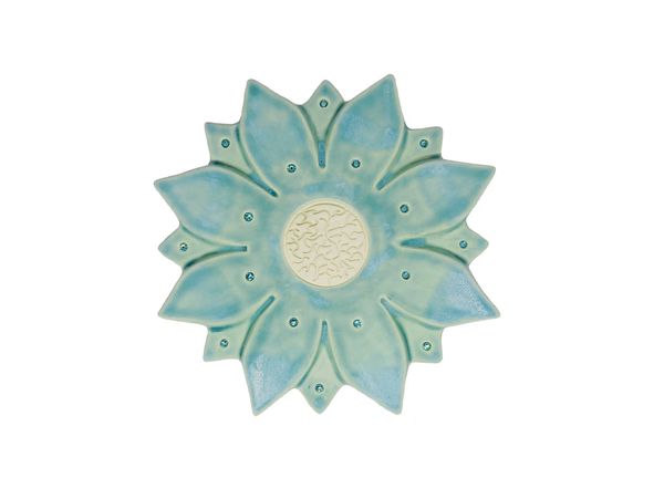 The Oil Stone Aromatic Oil Diffuser in the style Fleur in Aqua Oasis
