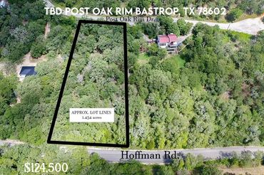 Beautifully wooded 1.4 acre lot close to Lake Bastrop! Selling Bastrop with Erica Thompson Realtor.