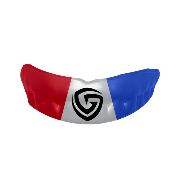 Grill Guard - nonprofit custom fit sports mouthguards try color red-white-blue