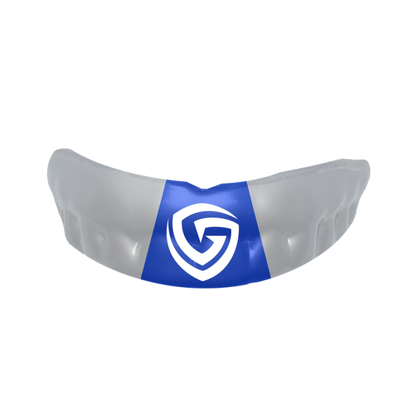 Grill Guard - nonprofit custom fit sports mouthguards bi color white-blue-white