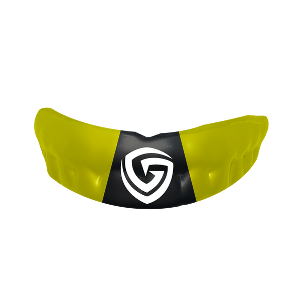 Grill Guard - nonprofit custom fit sports mouthguards bi color yellow-black-yellow