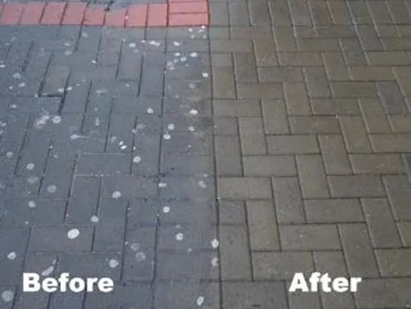 Commercial Pressure Washing. Gum Removal