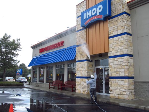 Commercial Pressure Washing. Store Front Cleaning.