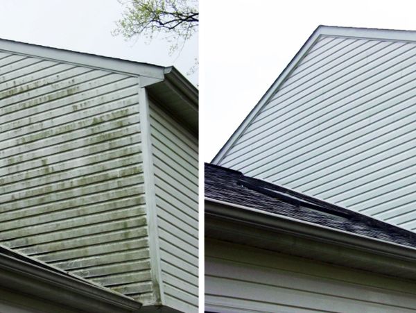 Residential Pressure Washing. Soft Wash. Before and After.